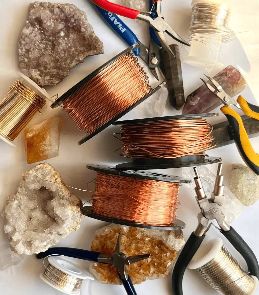 Materials on the ground such as a shells and wires.