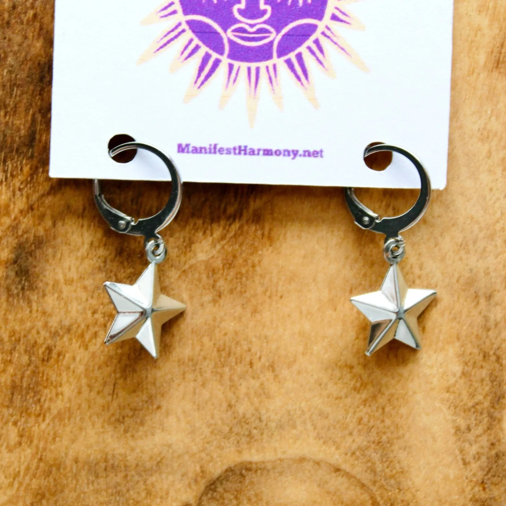 Silver Star Earrings