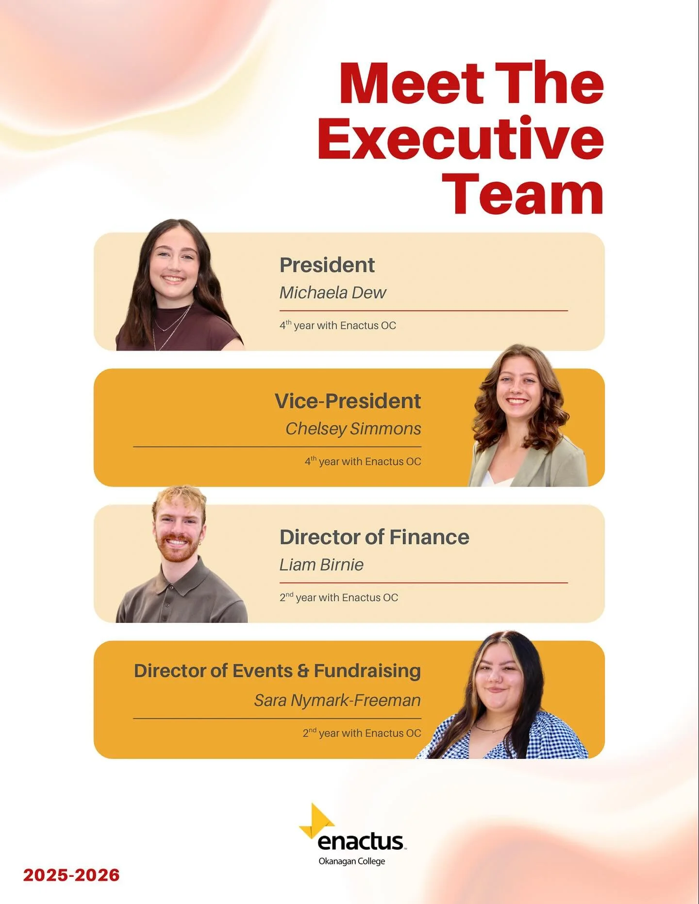 Meet the Executive Team! 🤩

Operating across 4 cities, this passionate team is committed to leading change and making a lasting impact. 🌎