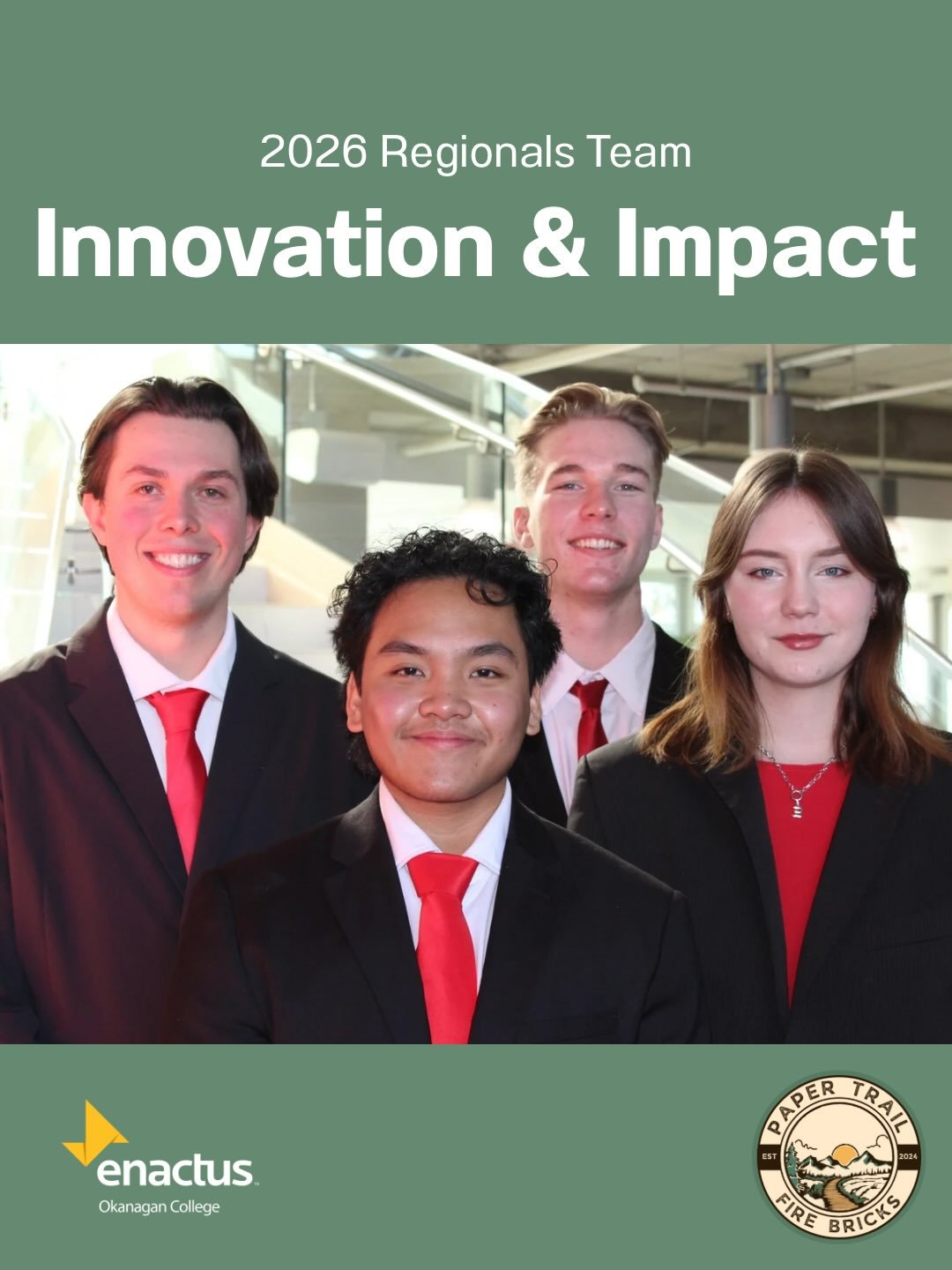 Introducing the 2026 Western Regionals Teams! 

This team will be representing Paper Trail (@papertrail.ok) in the Innovation &amp; Impact Challenge.

Paper Trail upcycles discarded paper waste and turns it into Fire Bricks, an eco-friendly alternati