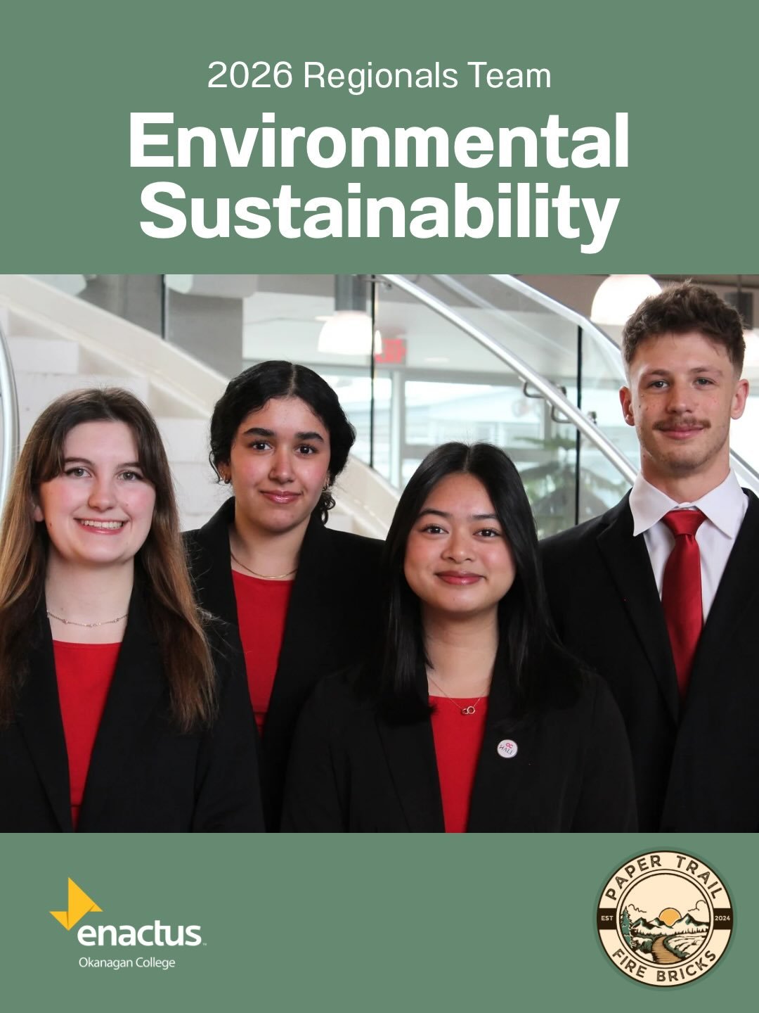 Introducing the 2026 Western Regionals Teams! 

This team will be representing Paper Trail (@papertrail.ok) in the Environmental Sustainability Challenge.

Paper Trail transforms paper waste into Fire Bricks, an eco-friendly alternative to firewood. 