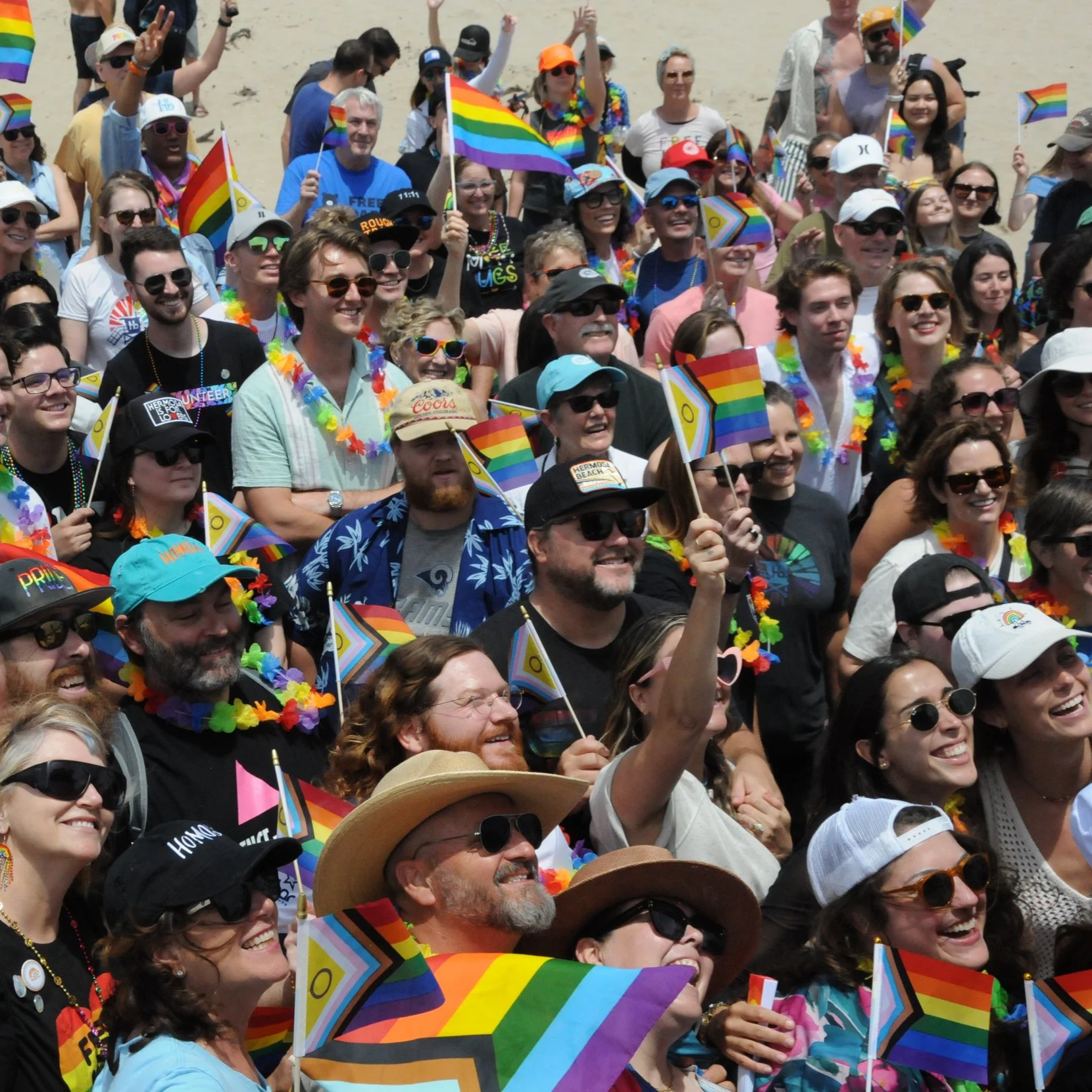 Hermosa Pride March & Group Photo