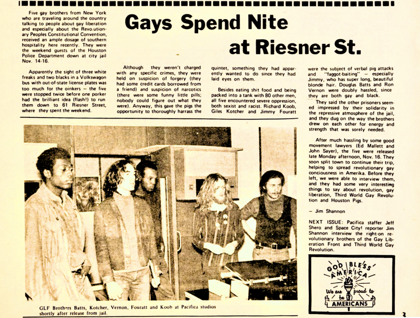 Space City! Nov 1970 Houston Alternative Paper