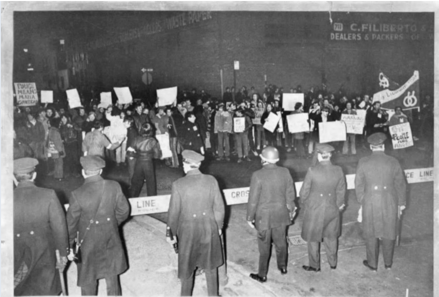 Protesting the Police Raid on the Snakepit