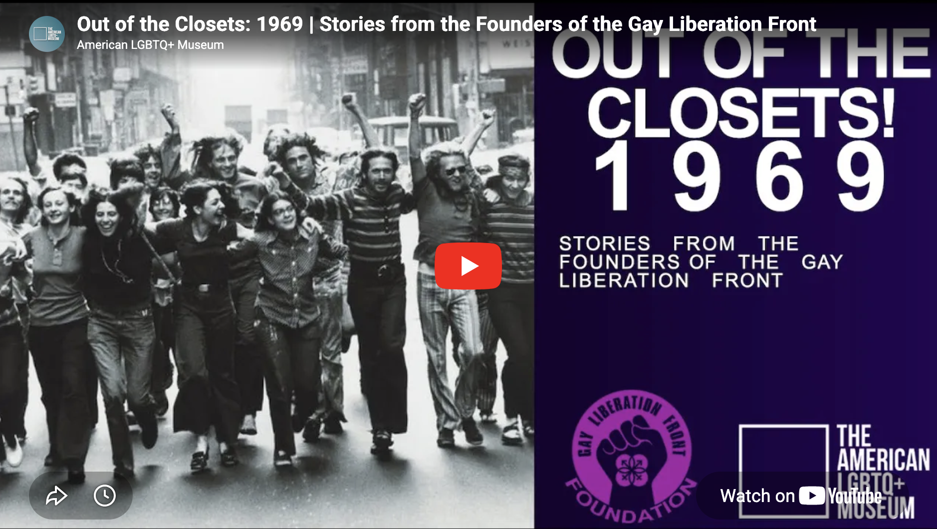 Out of the Closets: 1969 | Stories from the Founders of the Gay Liberation Front