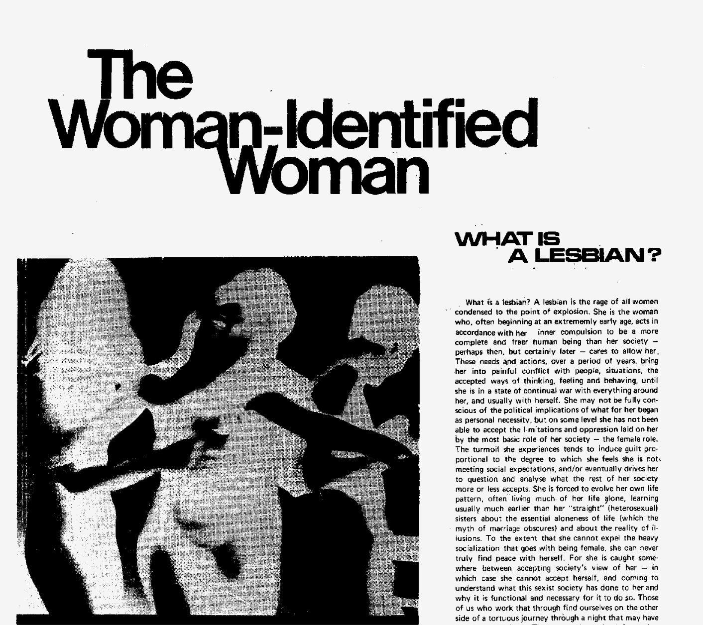 The Woman-Identified Woman