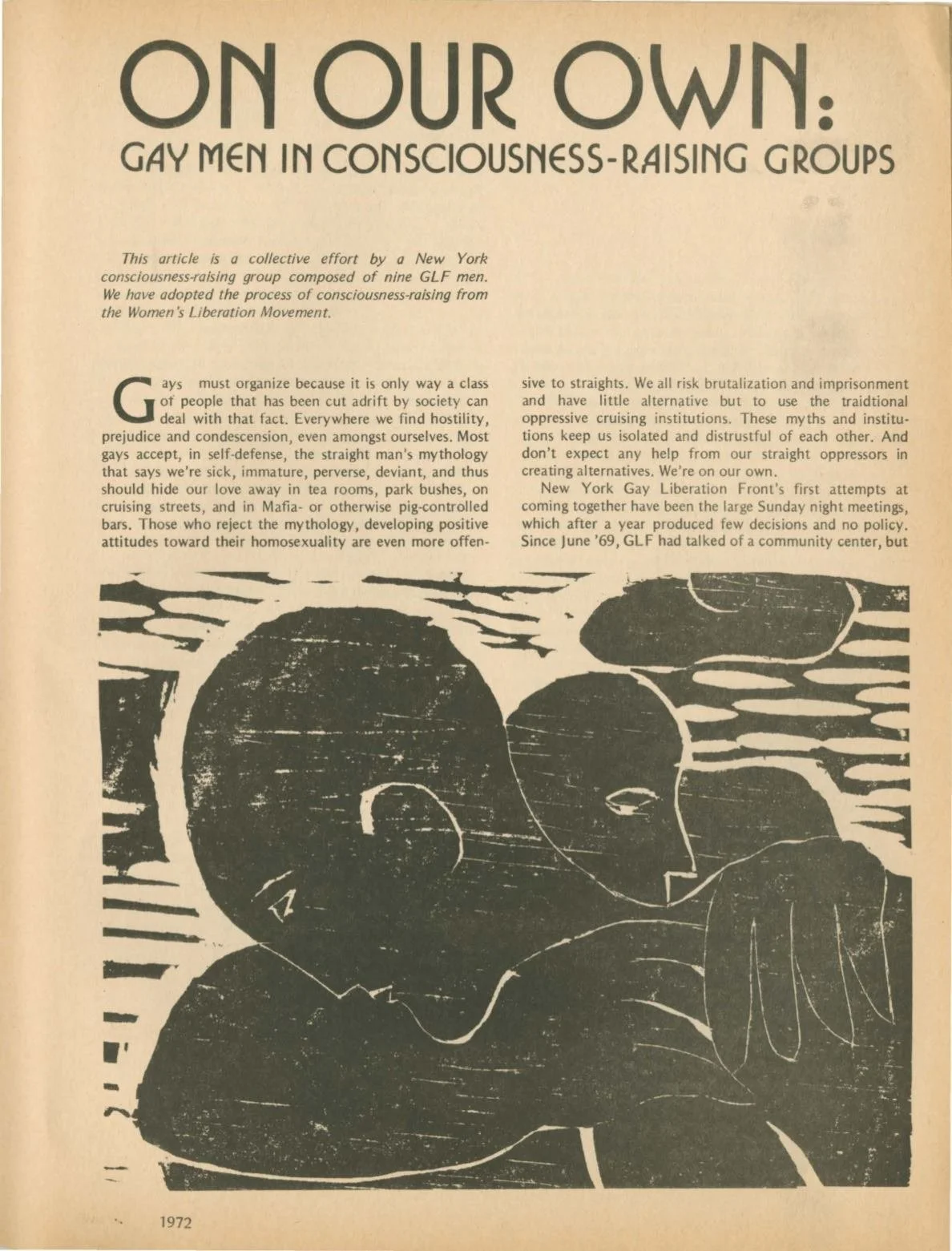 On Our Own: Gay Men in Consciousness-Raising Groups