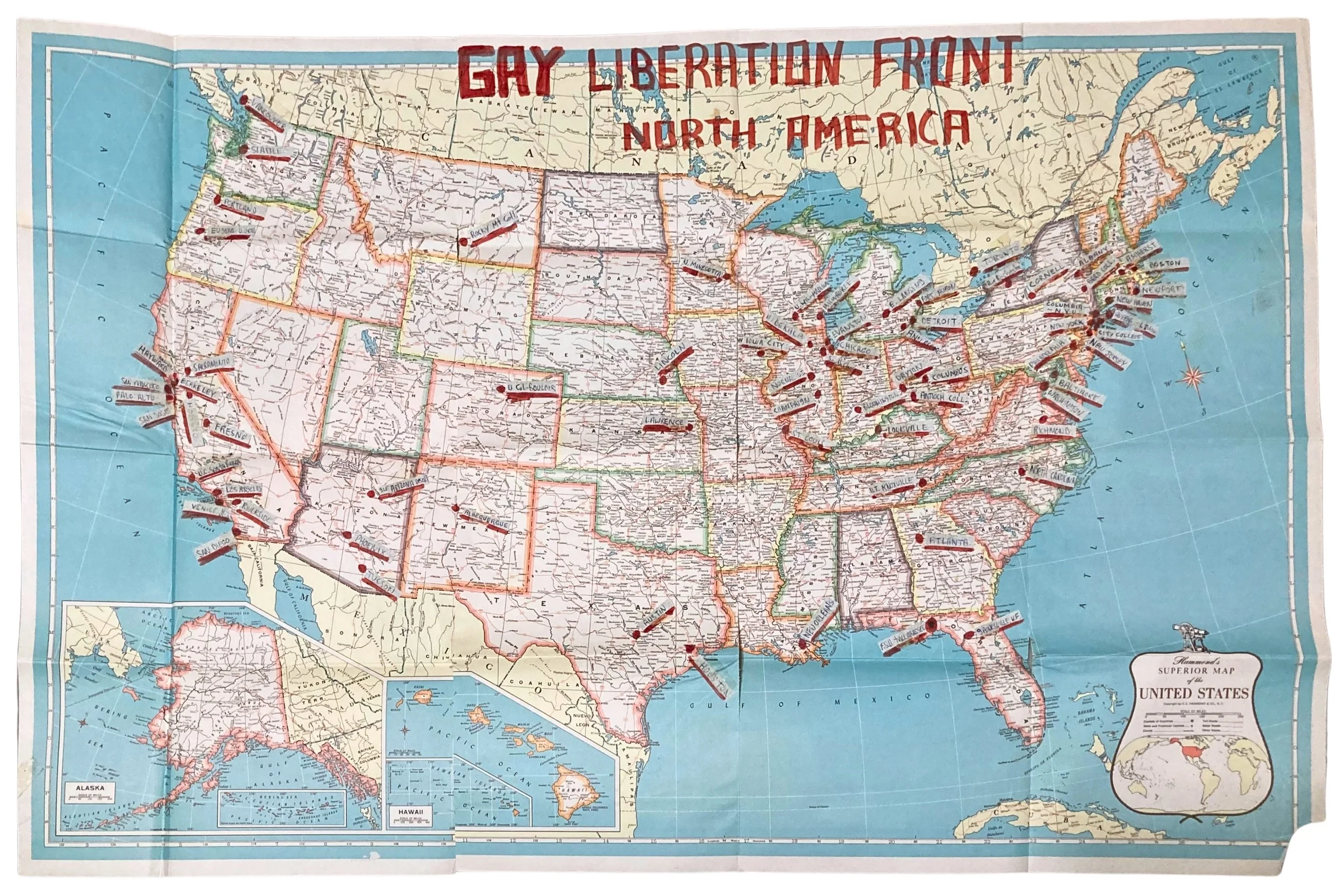 Map of GLF Chapters across North America