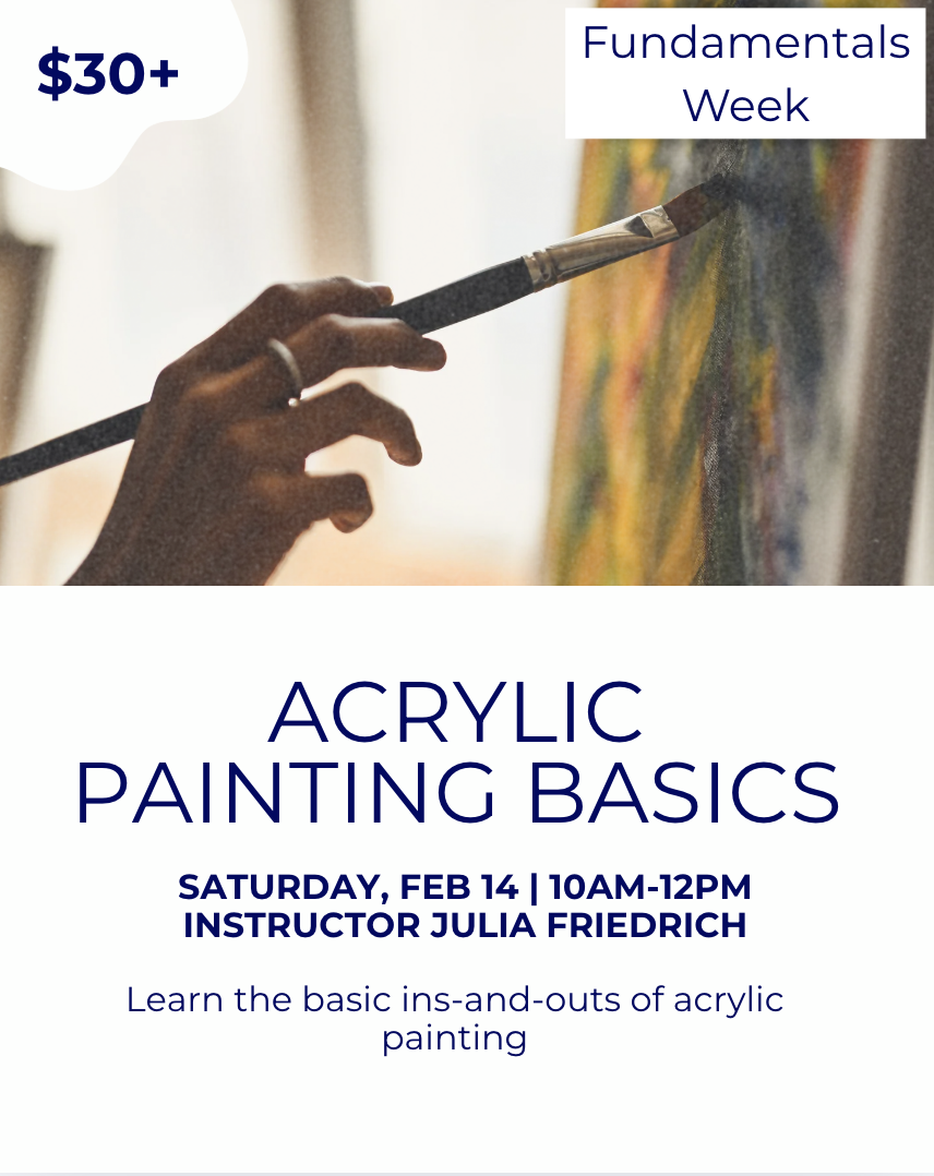 See Our Upcoming Art Classes! | January 2026 WAC Arts Ed Brief