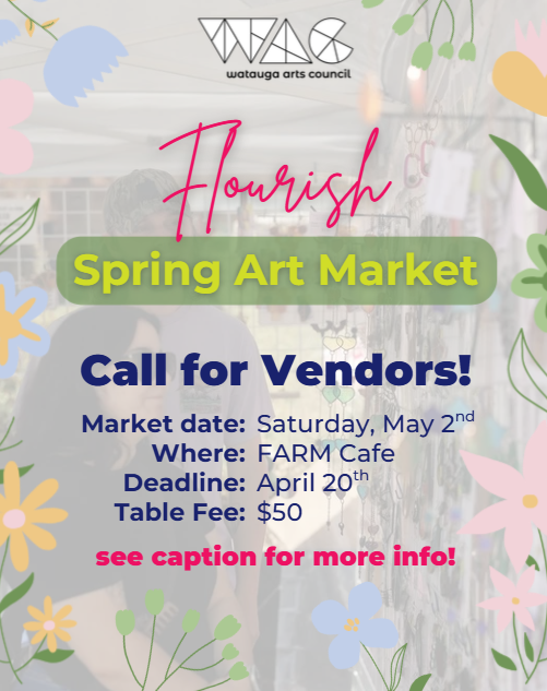 Call for Artists! Spring Art Market Registration Open