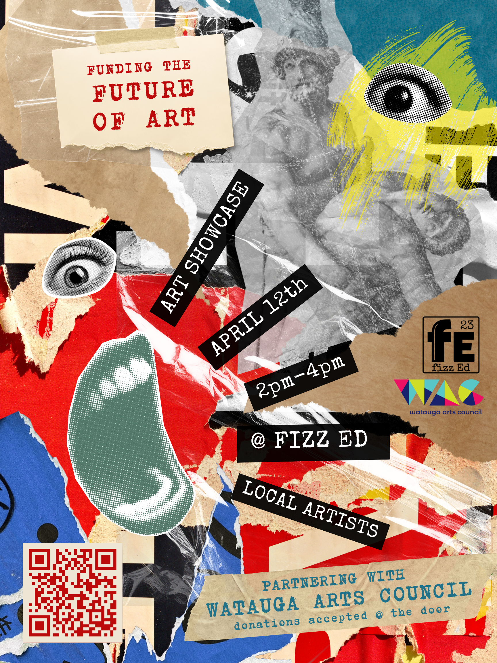 Support WAC at Fizz Ed this Sunday during an Art Showcase!