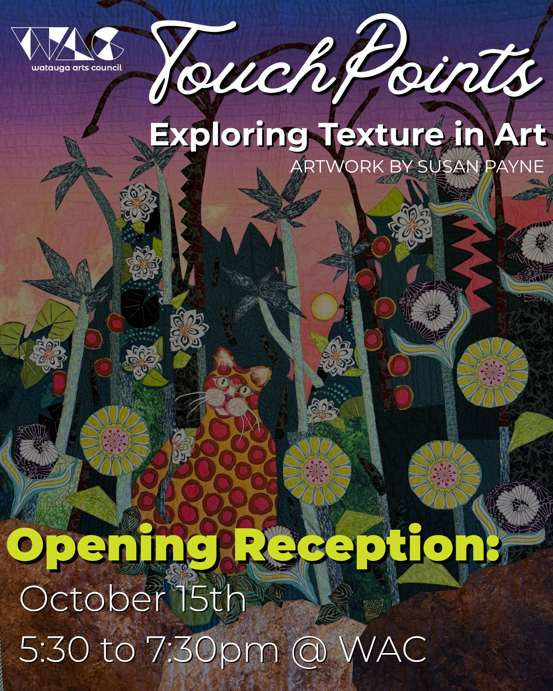 Touchpoints: Exploring Texture in Art - Reception on October 15th!