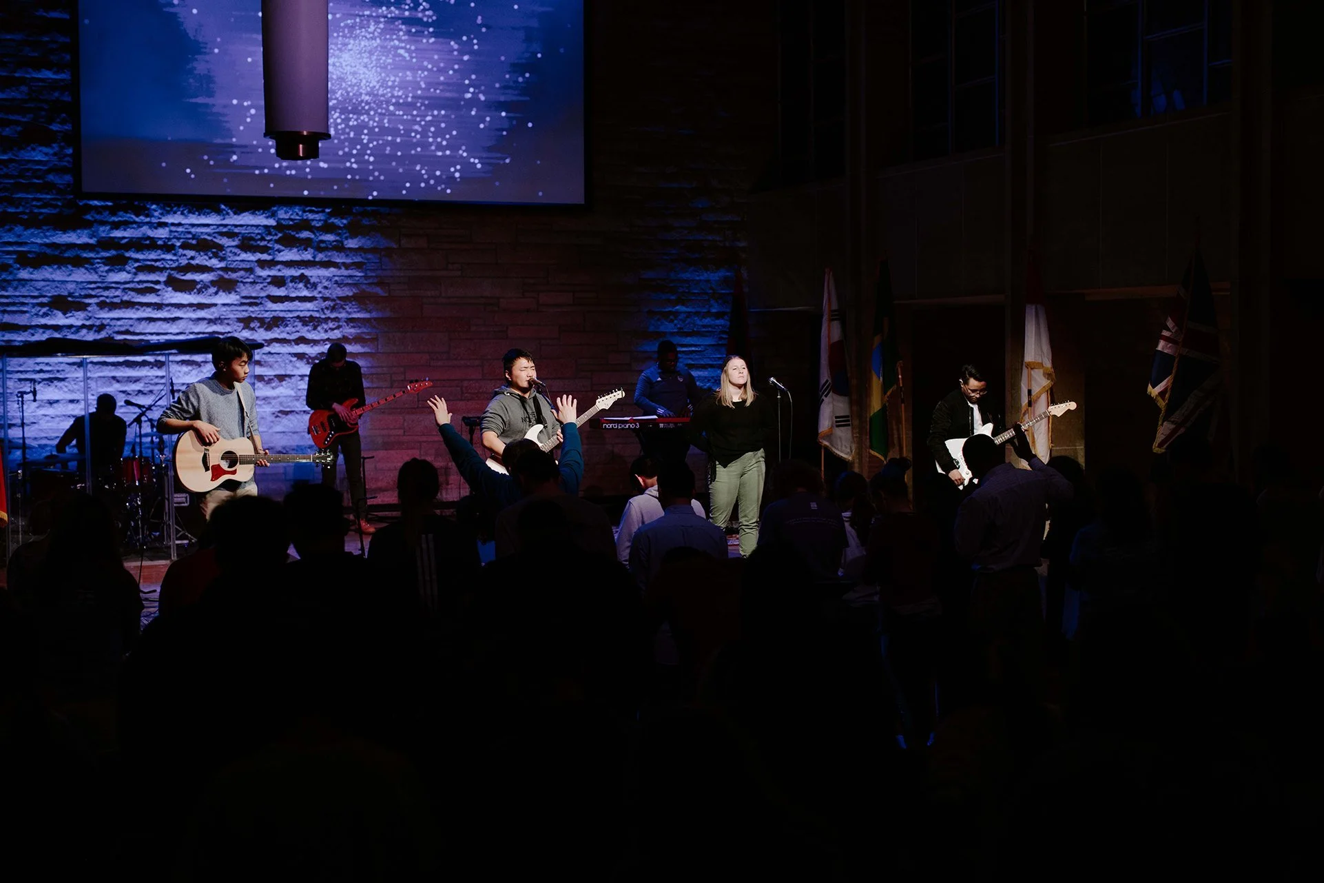 After installation during a Sunday evening chapel service
