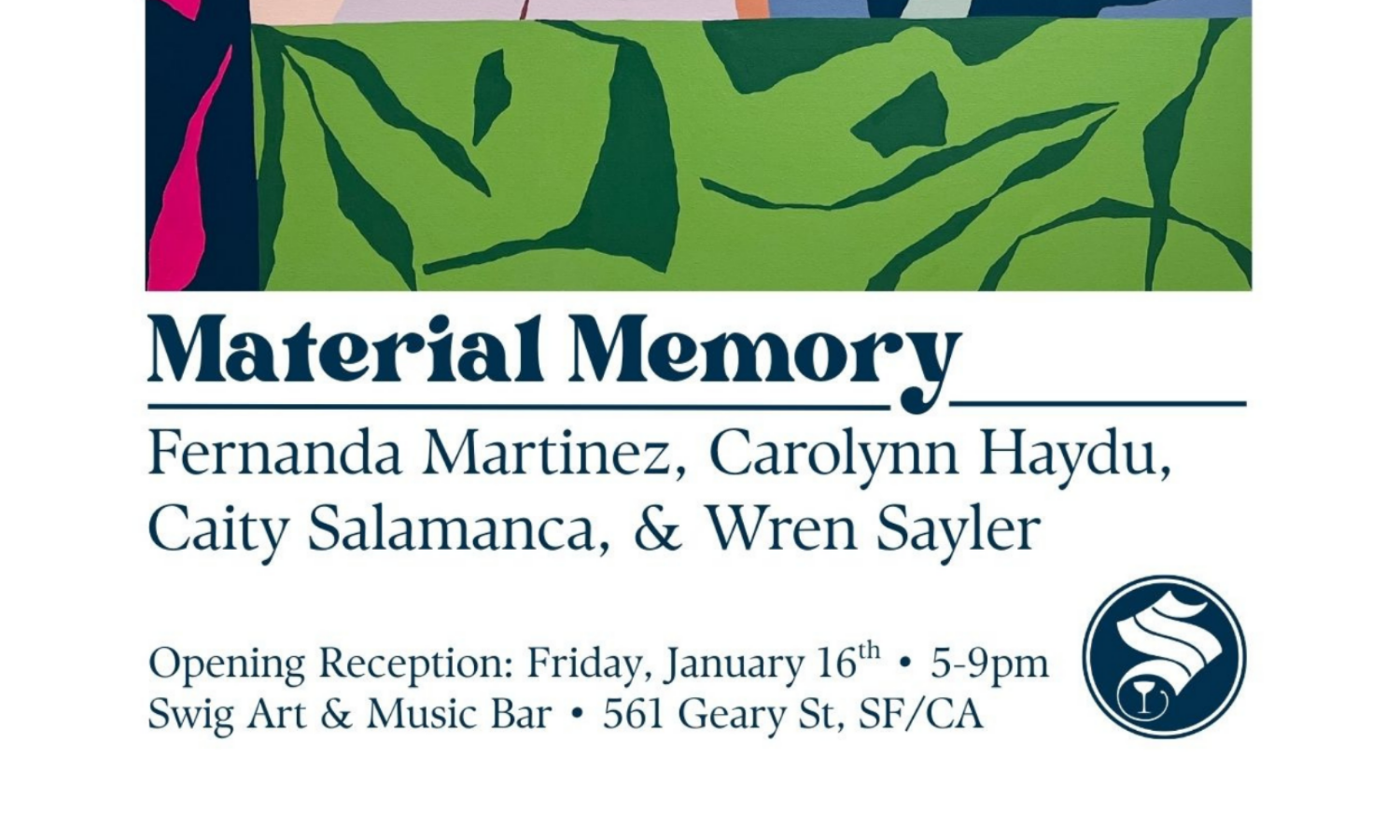 Material Memory: Opening Night at SWIG