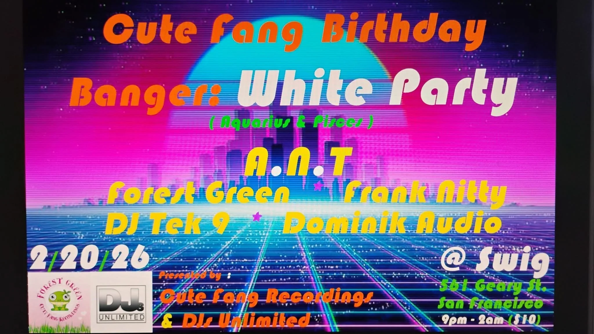 Cutie Fang Label Birthday Party