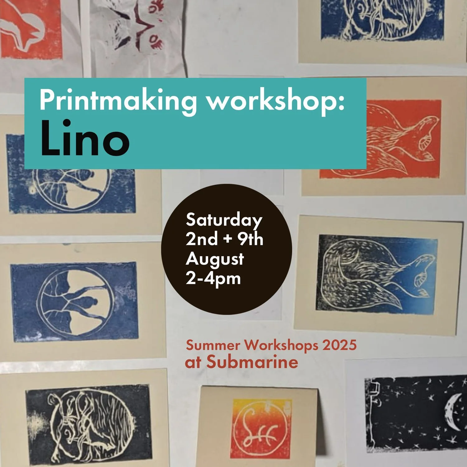 Lino Print Workshop Block
