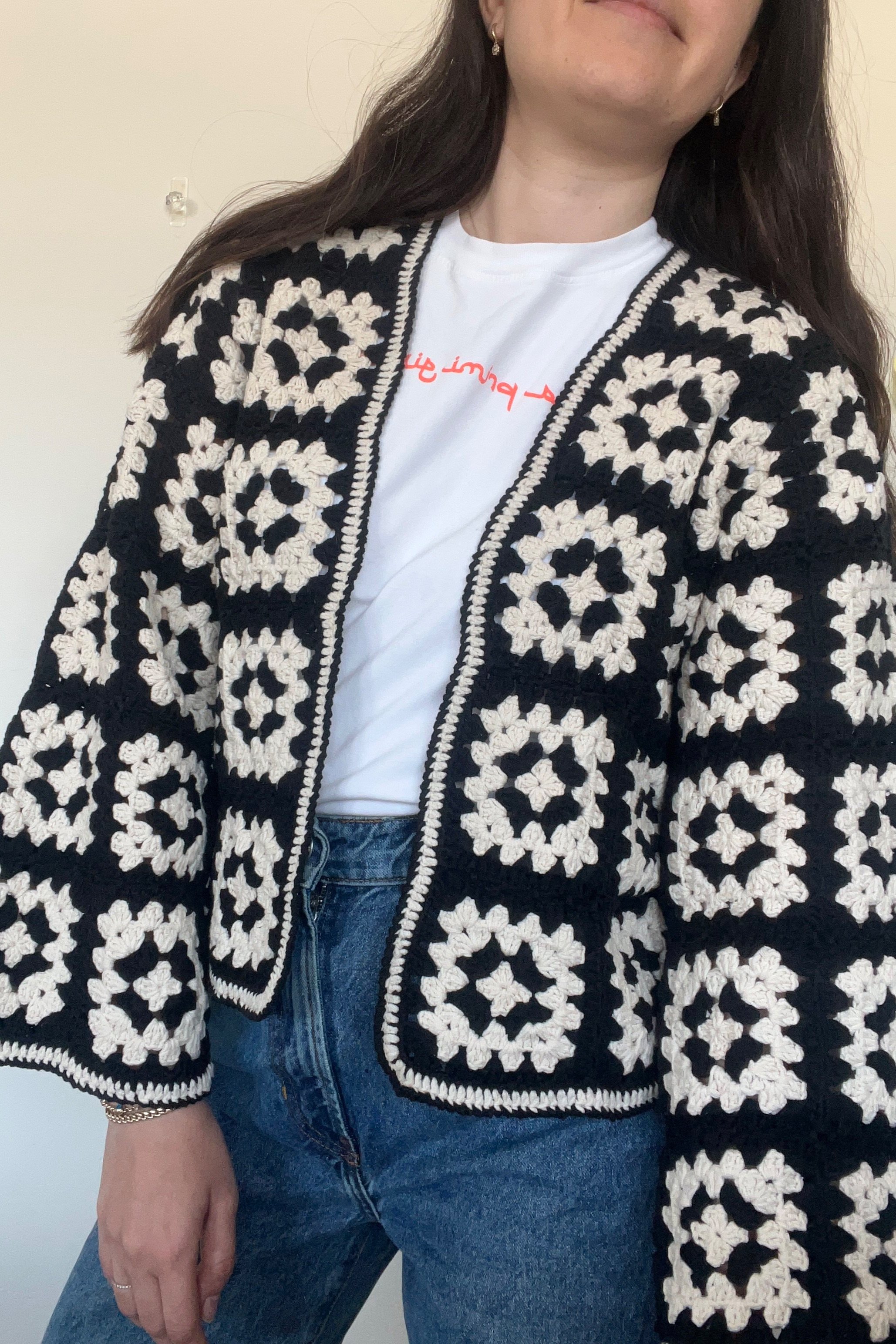 Red Cherry Mano Society Cardigan —