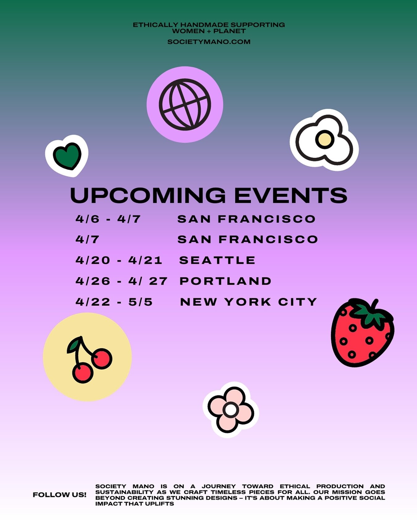 Mark those calendars, lovelies! ✨ Our 100% handmade treasures are stepping out from online to meet you in real life! 

🌟 PRE-ORDER spots for our exclusive events are open now. Slide into our DMs for details and secure your handmade happiness. See yo