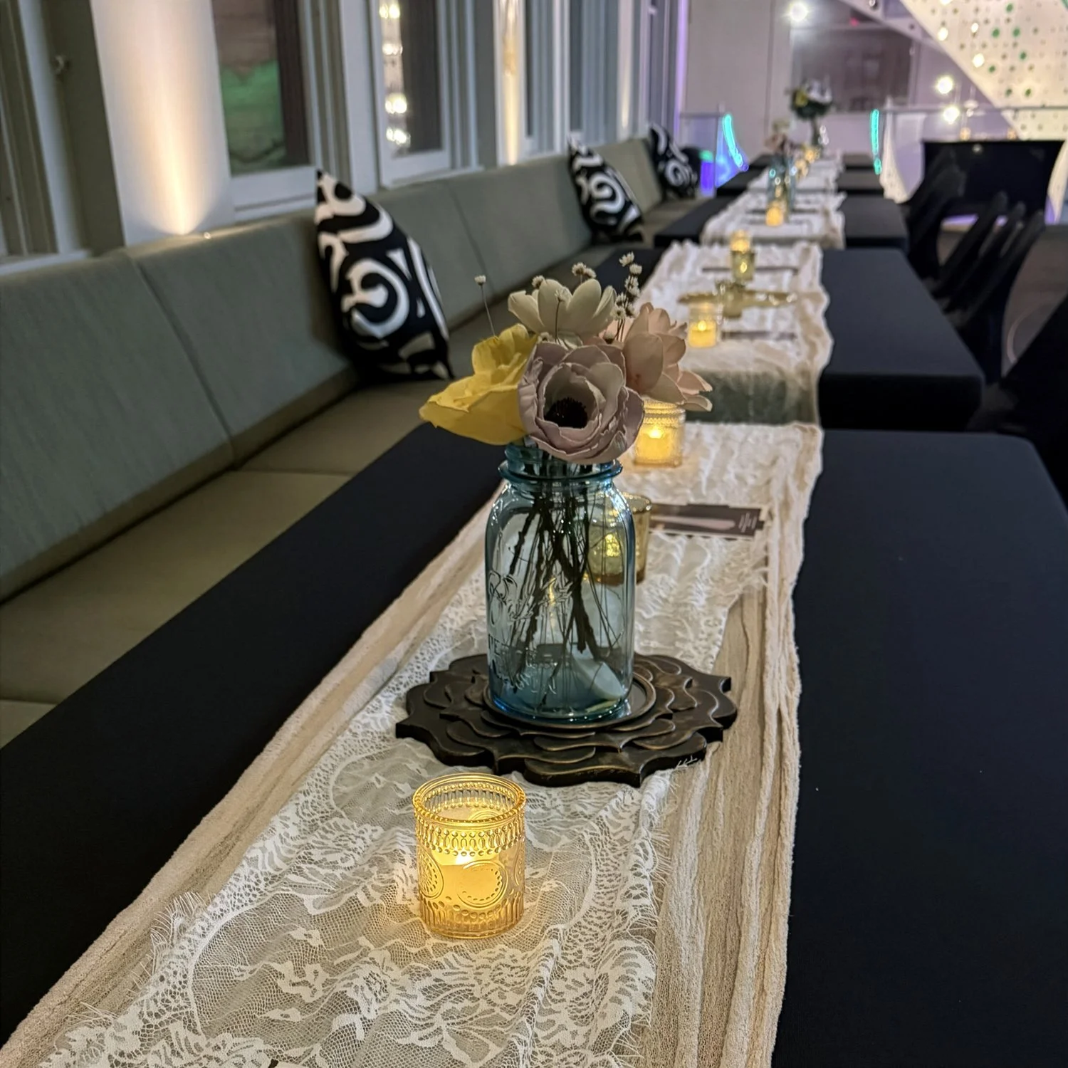 SWAE Meeting: Wedding Dinner Setup in Ovations Lounge on Third Floor