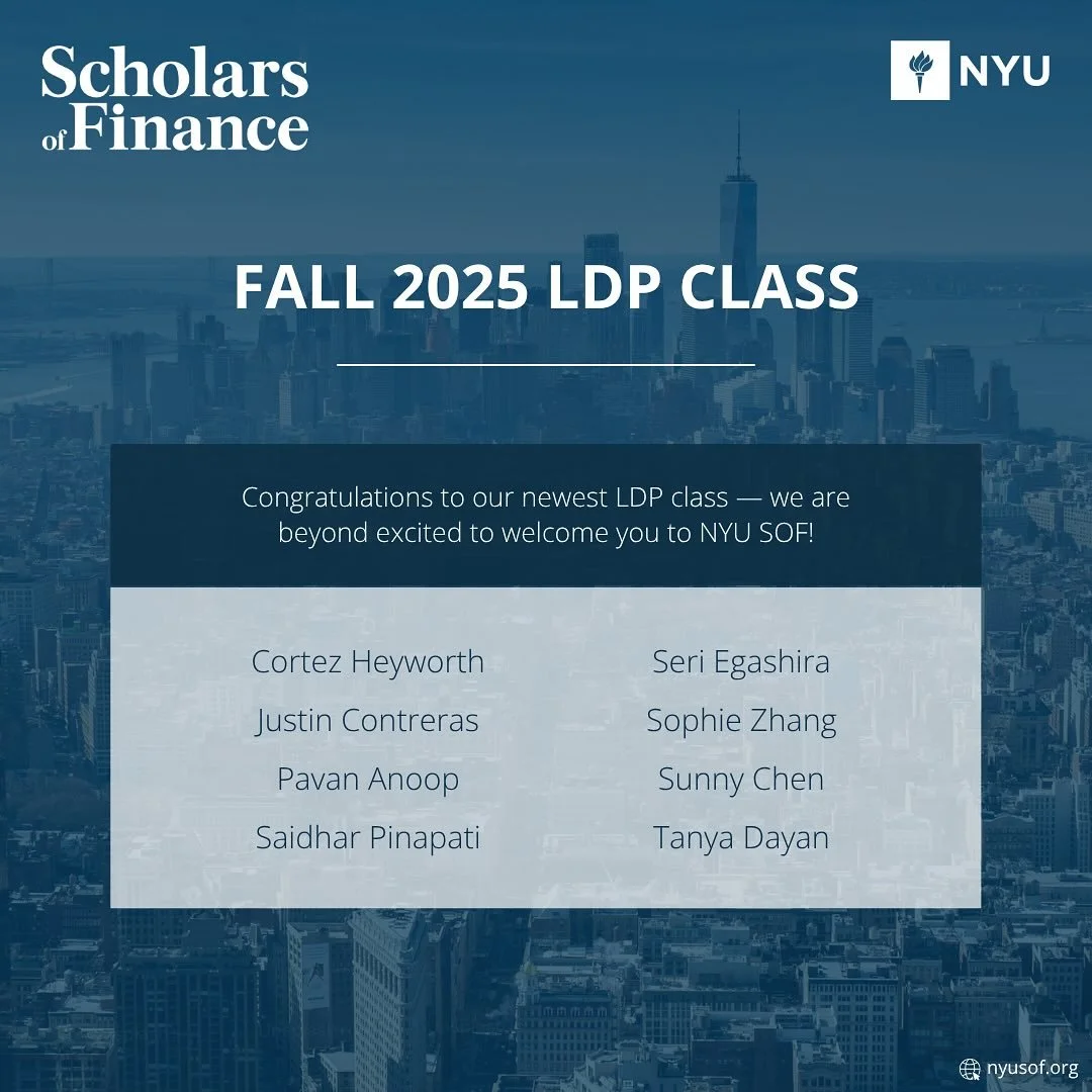 Congratulations and a warm welcome to our Fall 2025 LDP class!! We are so excited to have these students join our community🥳