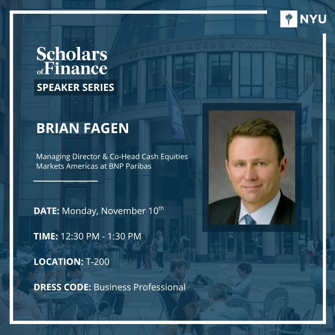Join us this Monday in room T-200 for a Speaker Series with Brian Fagen!