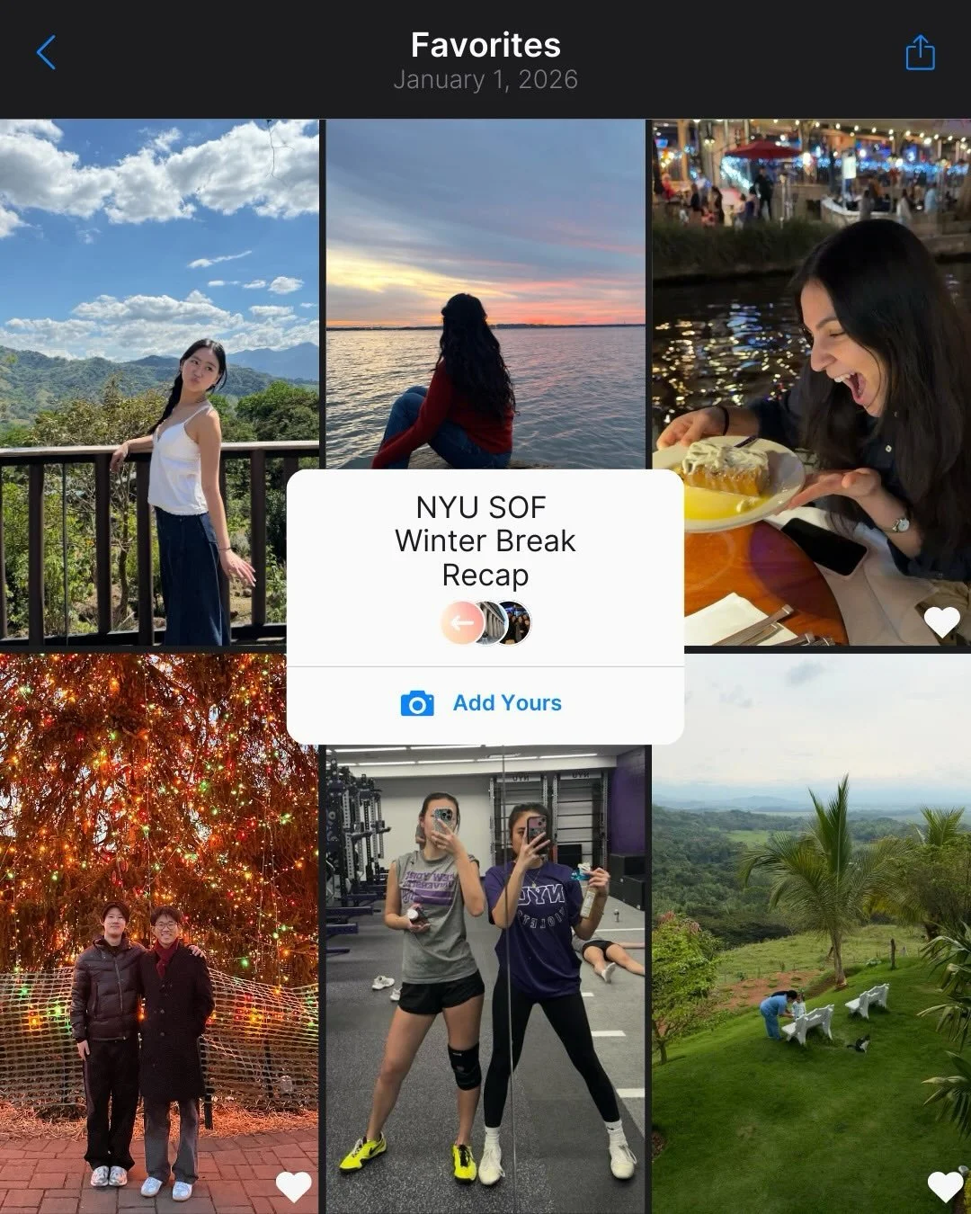 A peak into SOF&rsquo;s winter break photo album🎞️We&rsquo;re so excited to be back on campus for the spring semester &ndash; be on the lookout for information about LDP recruitment and our Monday general meetings!