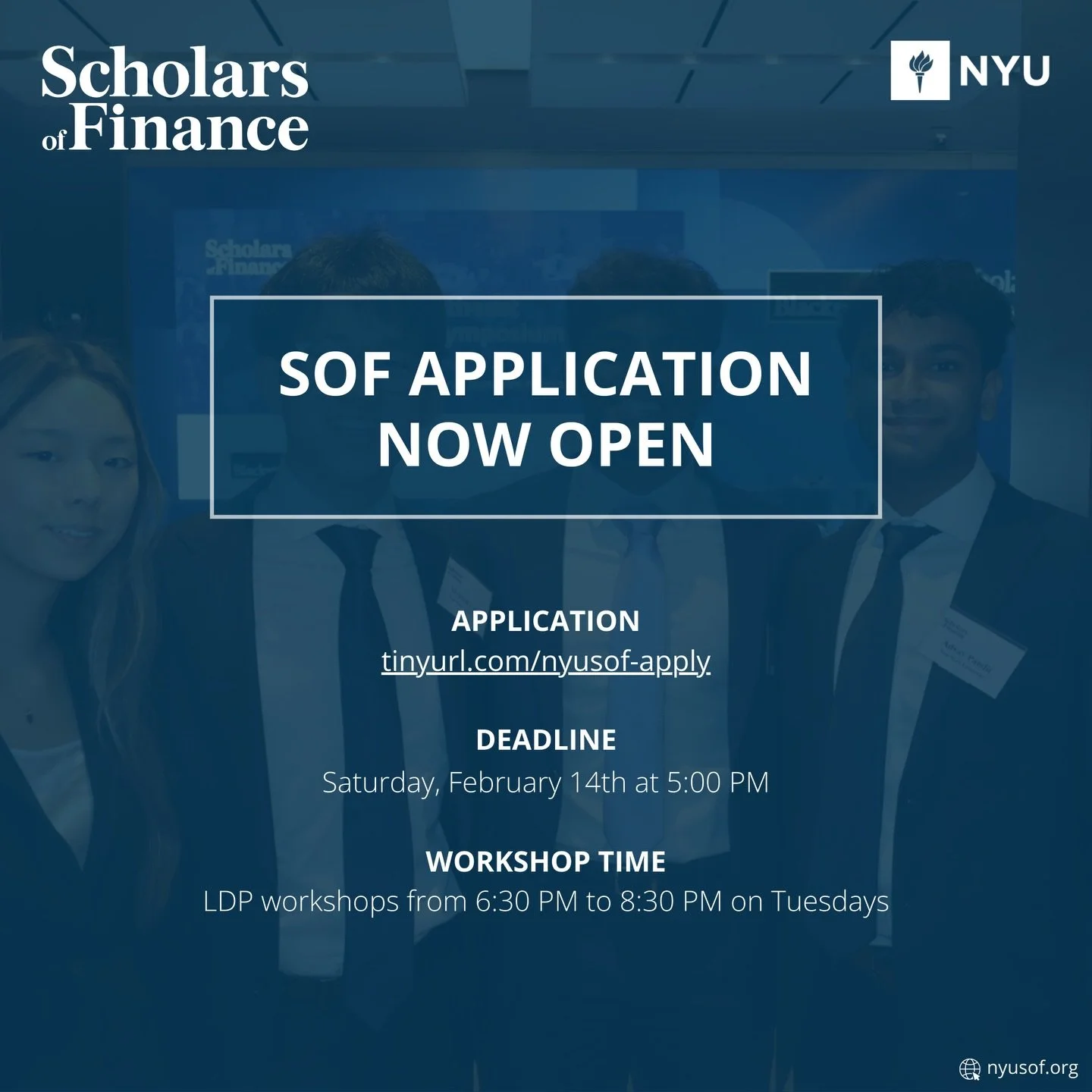 SOF applications are now open! Students can apply via the link in our bio and on our website. Applications will be accepted until *5:00 PM* this Saturday, February 14th. LDP will meet every Tuesday from 6:30 PM to 8:30 PM this semester.