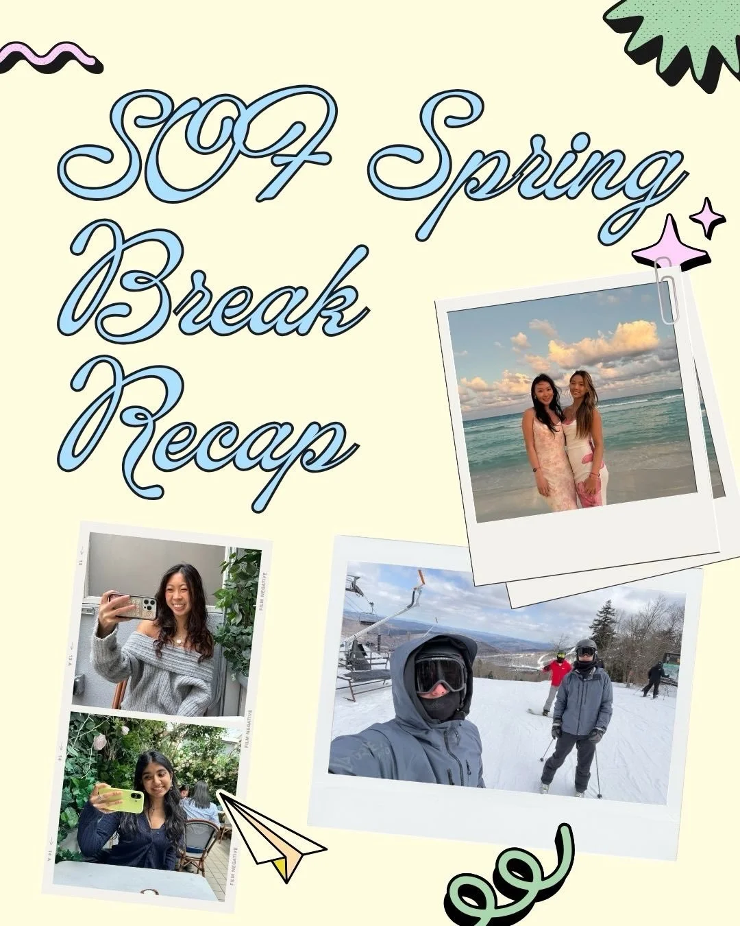 Highlights from spring break with some of our SOF members!!🌴🌺🐠