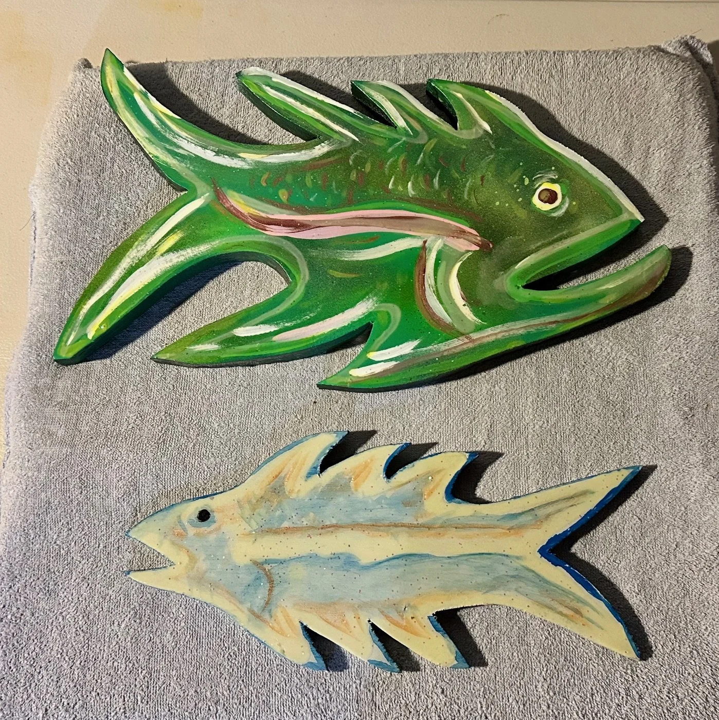 Top: Green Glow $50.
9" X 16.5"
Bottom: Little Glow $45.
5.5" X 12.75"