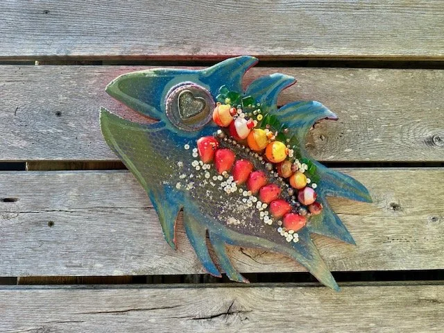 Glow Forever Eye float Fish
17" X 13"   $120