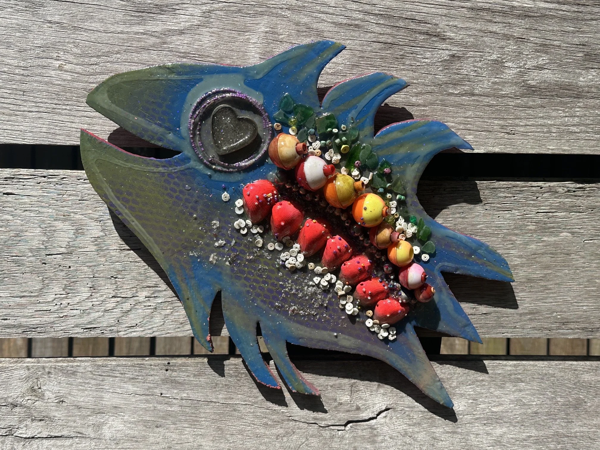 Glow Forever Eye float Fish
17" X 13"   $150