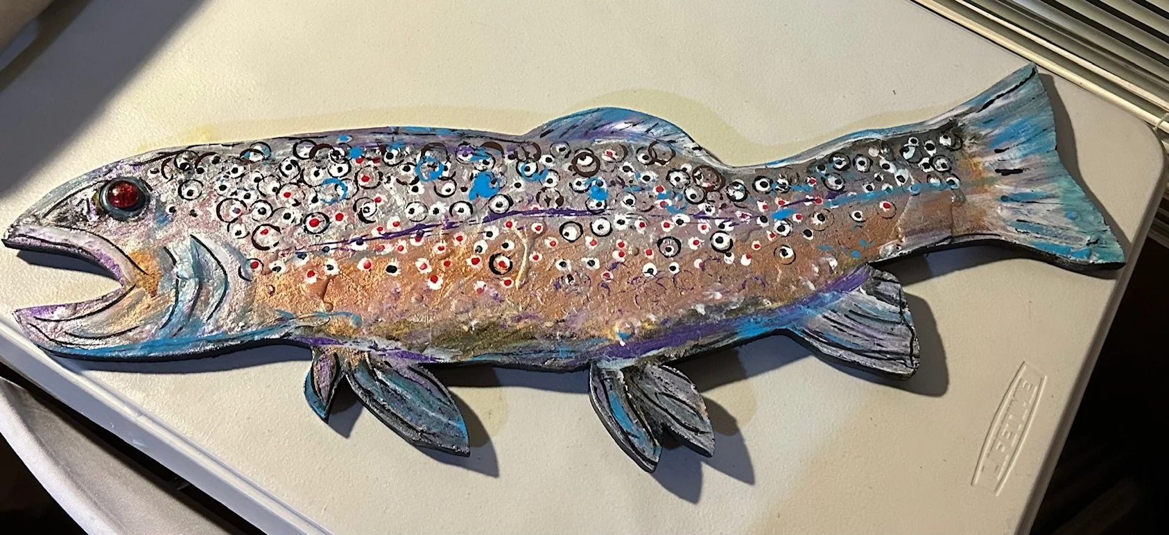 Glow Trout $175.
10" X 30"