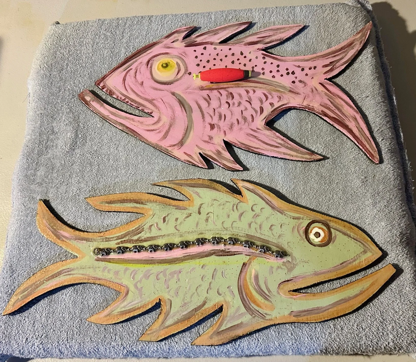 top: Pink glow $50'
9" X 16.5"
Bottom Elephant Glow $50.
7.5" X 17.5"