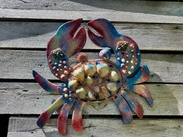 Peace Eye Crab glows
24" x 23"  $300