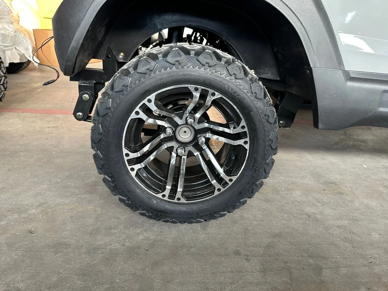 12 inch alloy rim with offroad tire