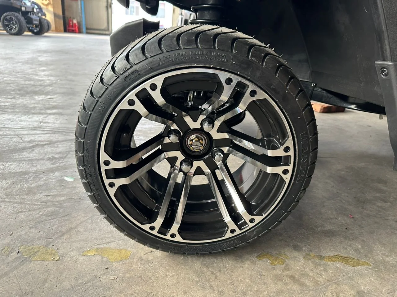 12 inch alloy rim with turf tire