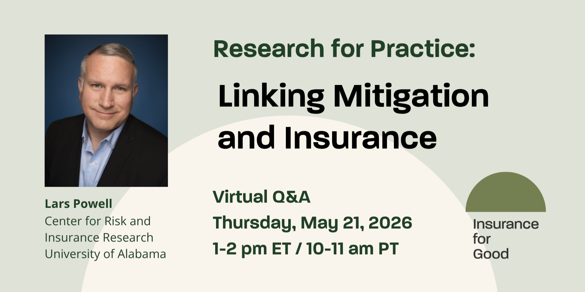Research for Practice: Linking Mitigation and Insurance