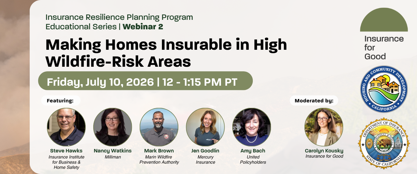 Making homes insurable in high wildfire-risk areas