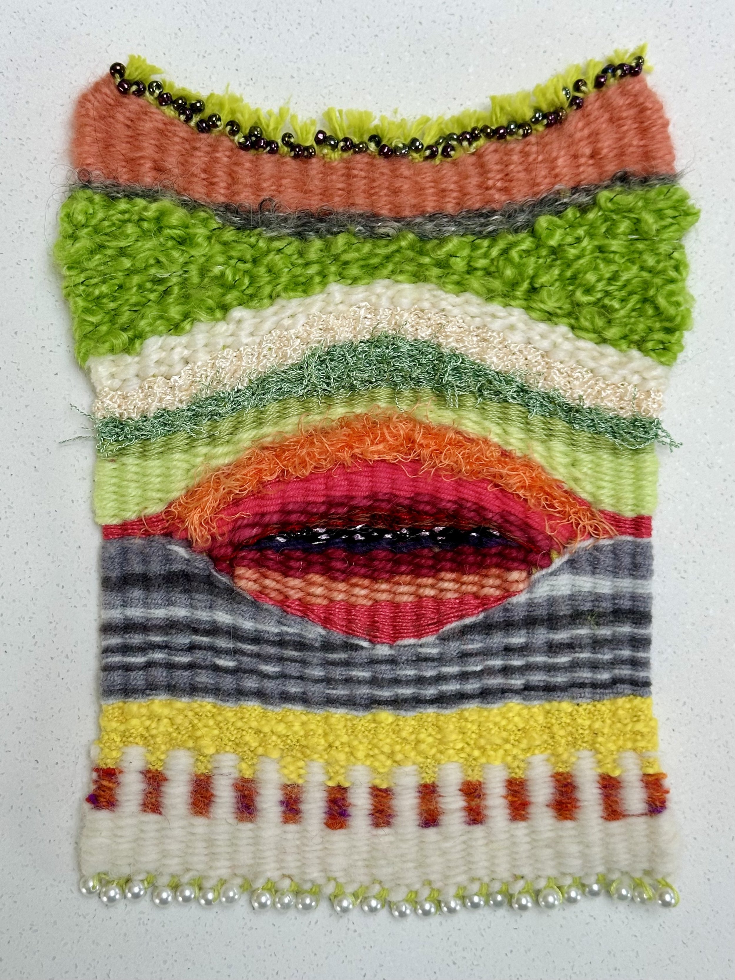 Seeds 2 (lower half) (2024) media 9" x 6.5" $
