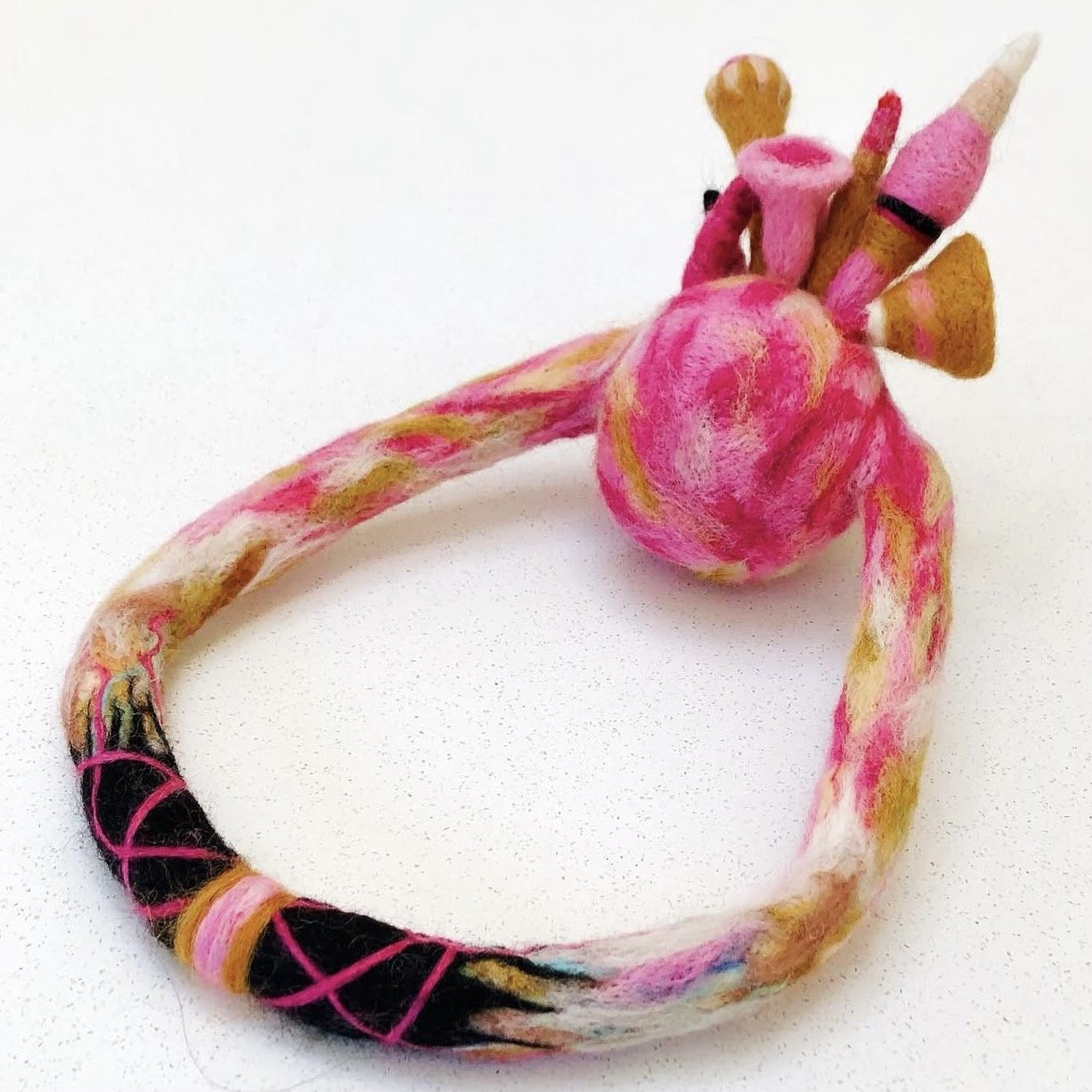 Holding Thoughts (2022) felted wool 5.5" x 8" x 11" $350