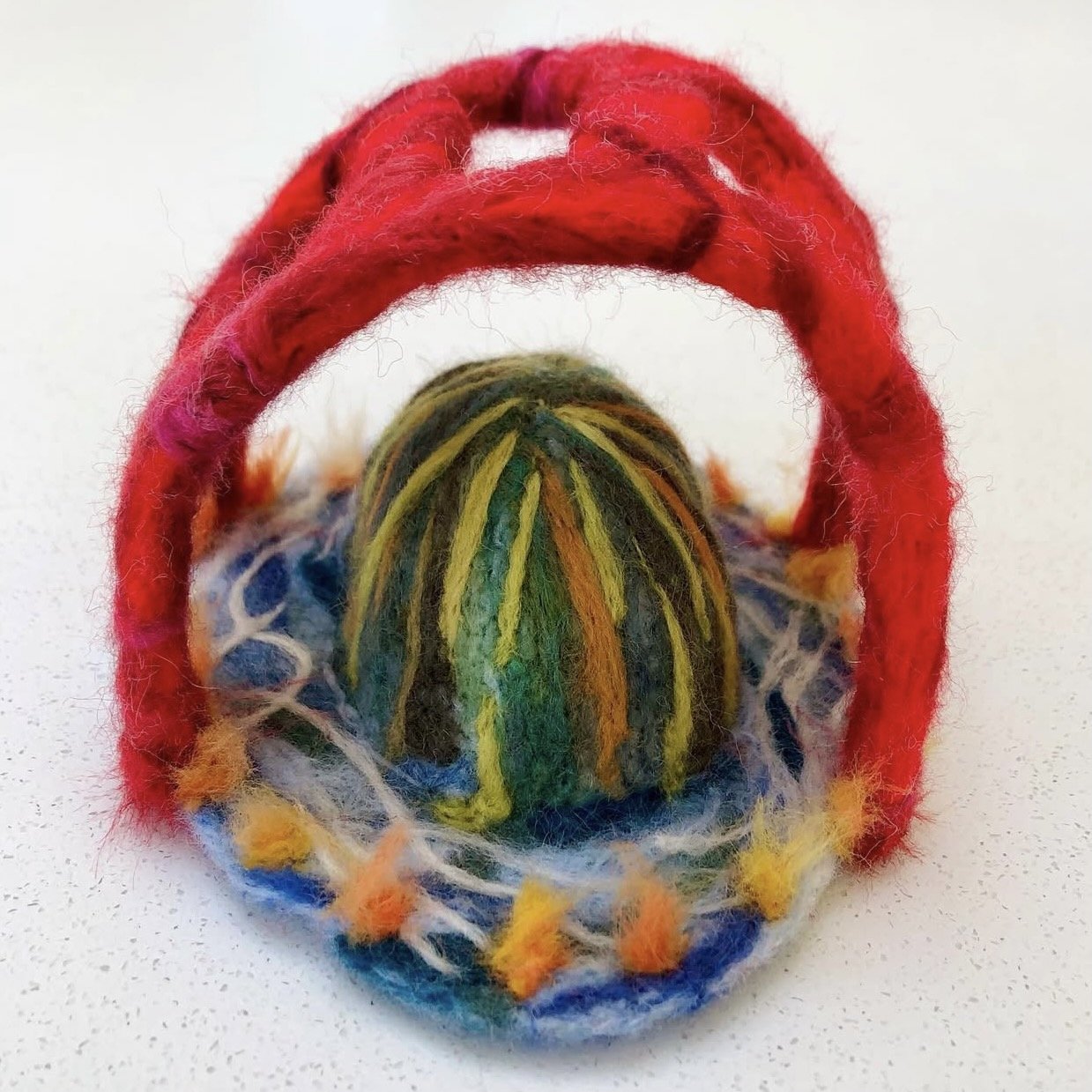 Honoring Memory (2022) felted wool 4" x 5" x 6" $200