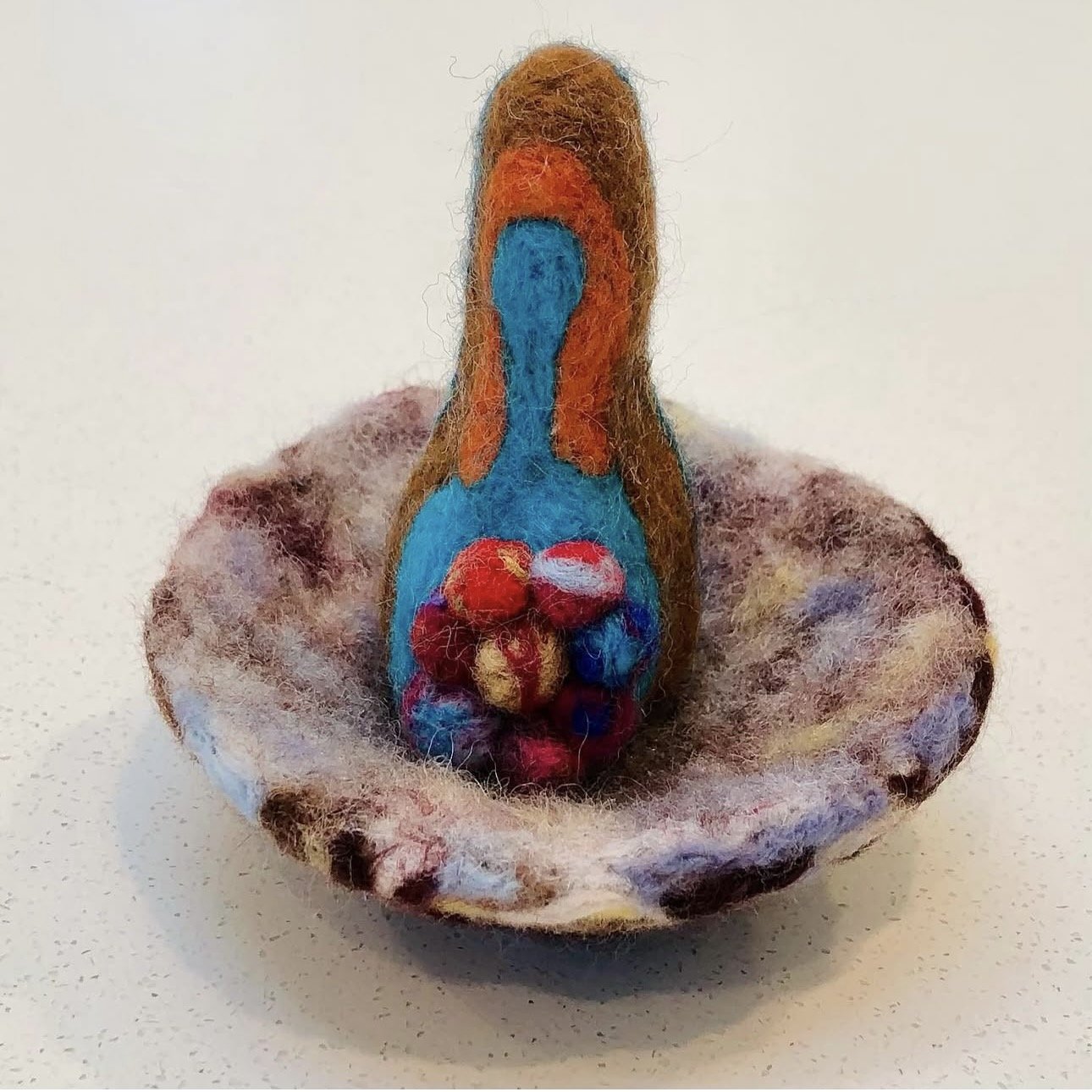 Nesting (2022) felted wool 4" x 4" x 4" $200