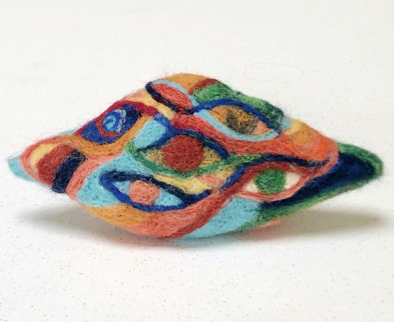 Watching (2022) felted wool 2.5" x 6" x 5" $200