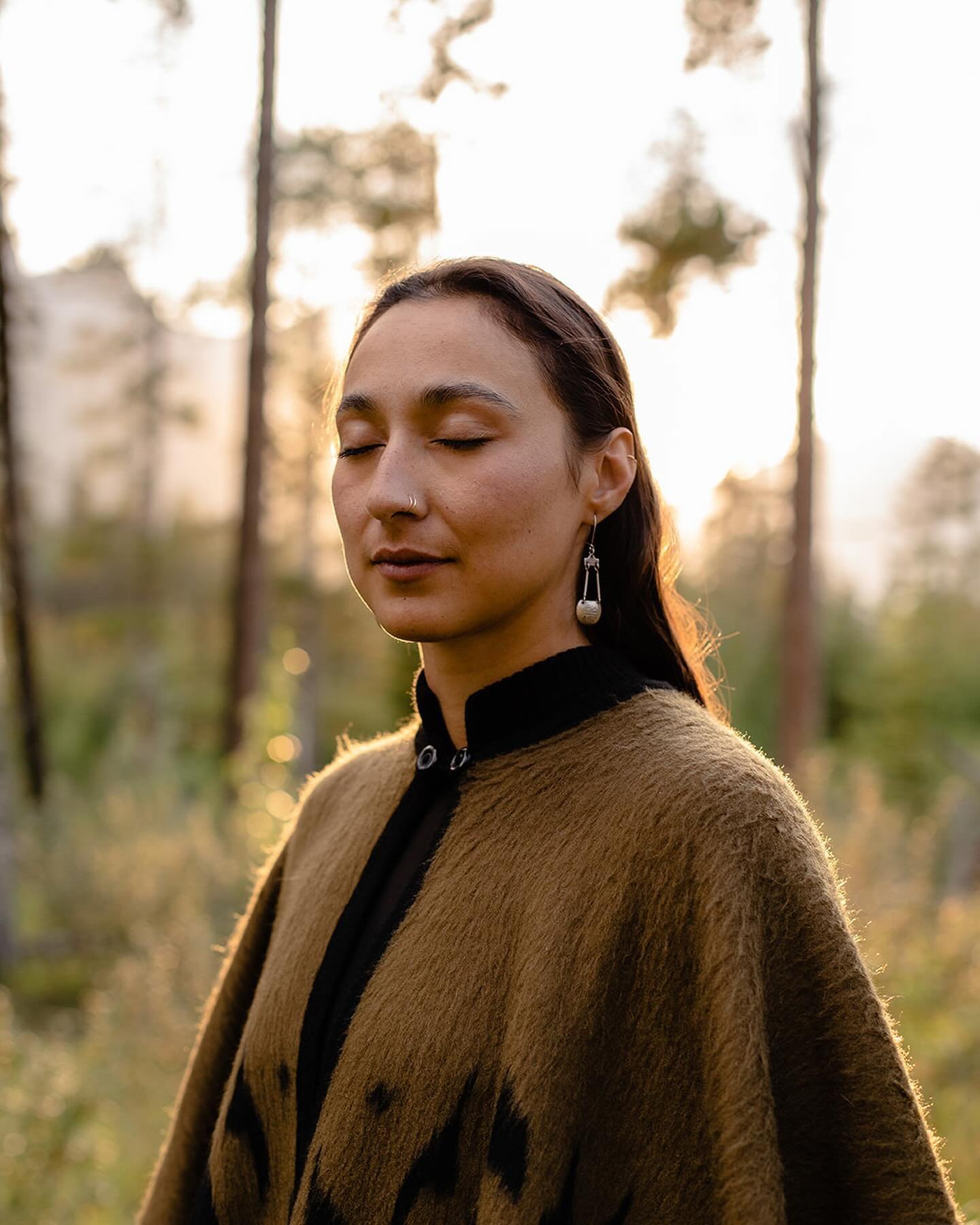 From a couple of summers ago with Alex, barefoot and grounded, connected with the Earth, honouring her origins, her heritage and her present-day self as a first-generation Canadian.

Alex&rsquo;s wool poncho is one traditionally worn in the Andes reg