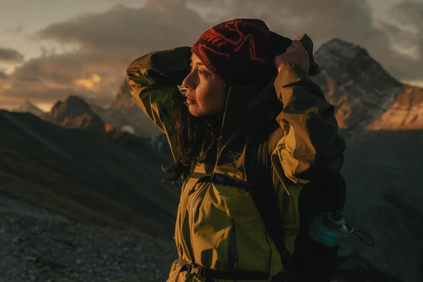 Caught one of the last snow-free sunrises on this ridge until July next year. Some of my favourites from a stunning October morning with @christopheramat &amp; @aidenjamesphotography for @arcteryx.alberta.