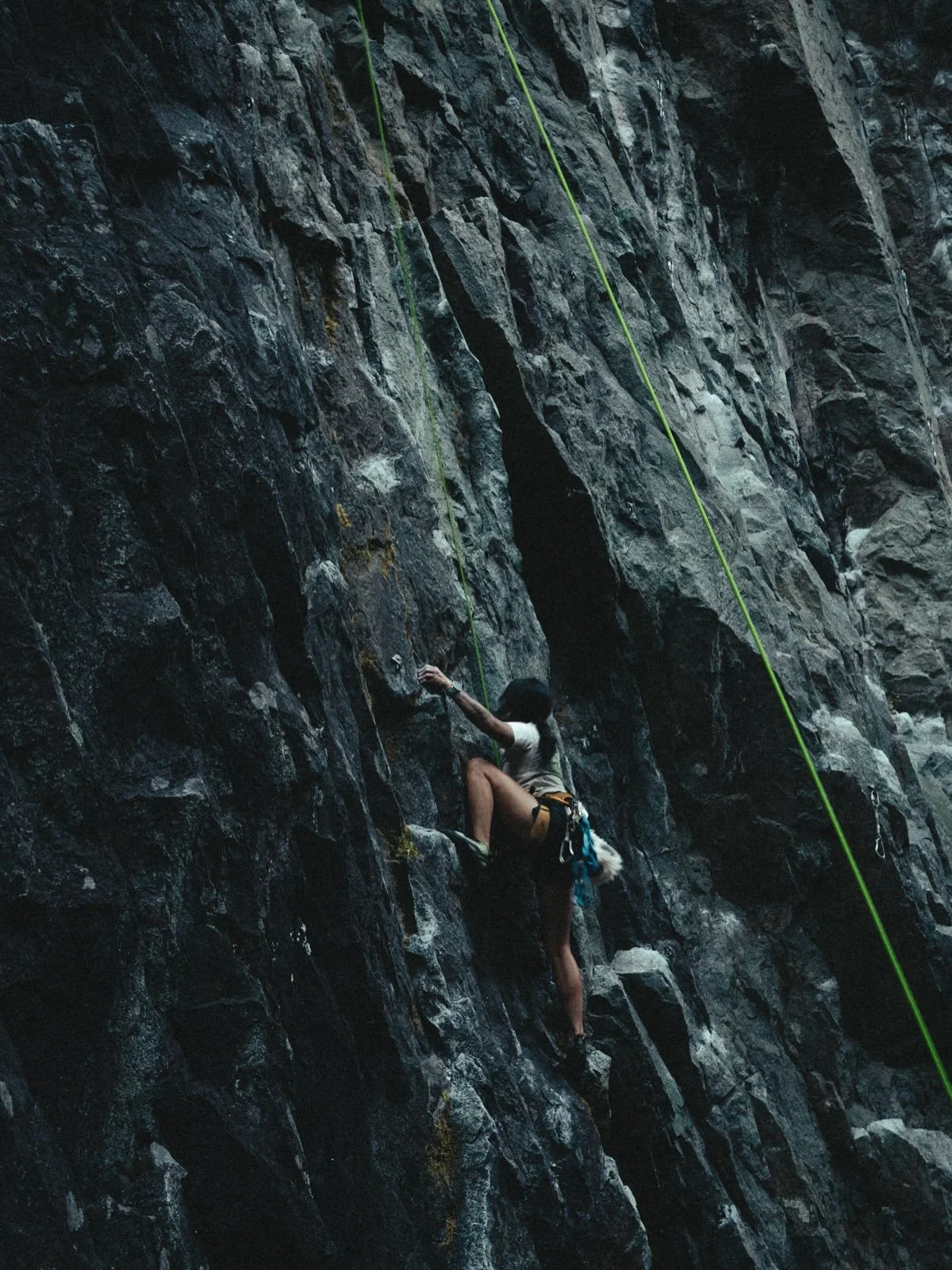 Had very, very limited time to climb while I was in Squamish this year (especially with some days out of the equation due to rain), but I did manage to go for a late evening jaunt to Chek Canyon with my cousins after work one day. 

The story here is