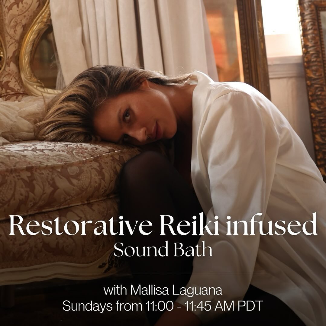 Join Mallisa every Sunday from 11:00 AM to 11:45 AM for Restorative Reiki Infused Sound Bath. 🎶✨

Ancient healing systems look at the body as naturally well&mdash;a state rarely achieved by our modern society due to a disconnection from Self, Nature