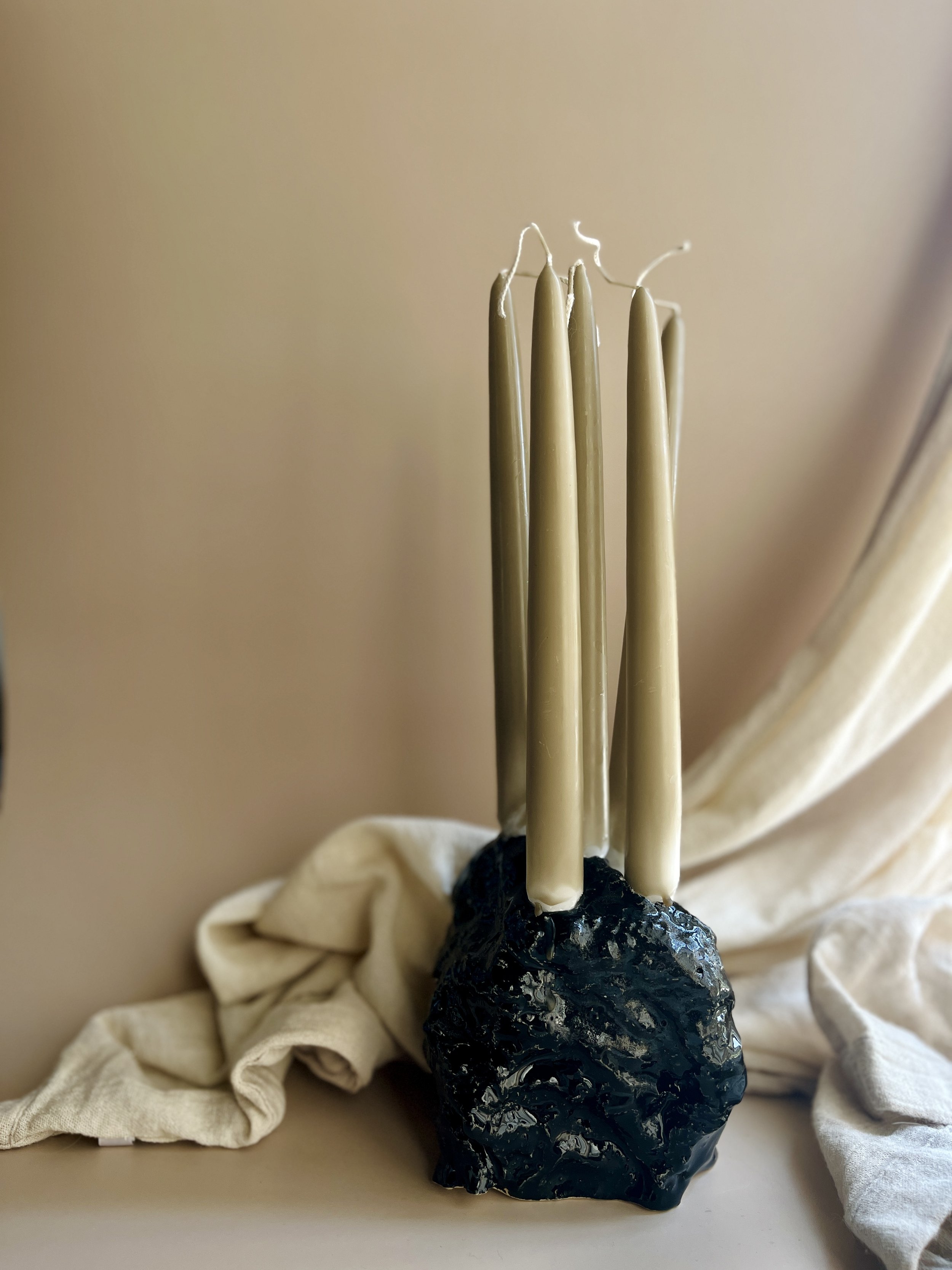 stoneware, glaze, 5x4x3 in