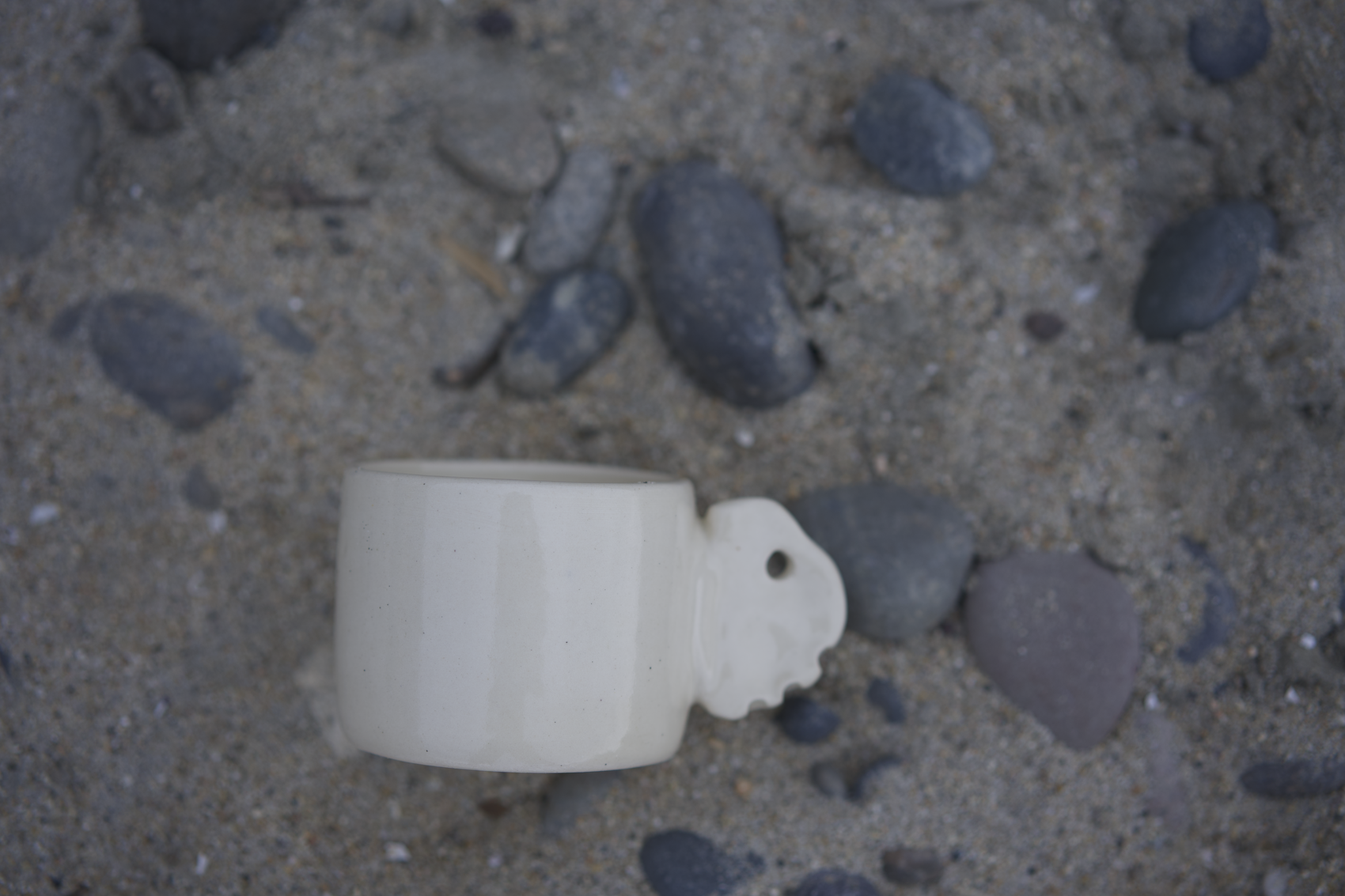 stoneware, clear glaze, 2x3x3 in