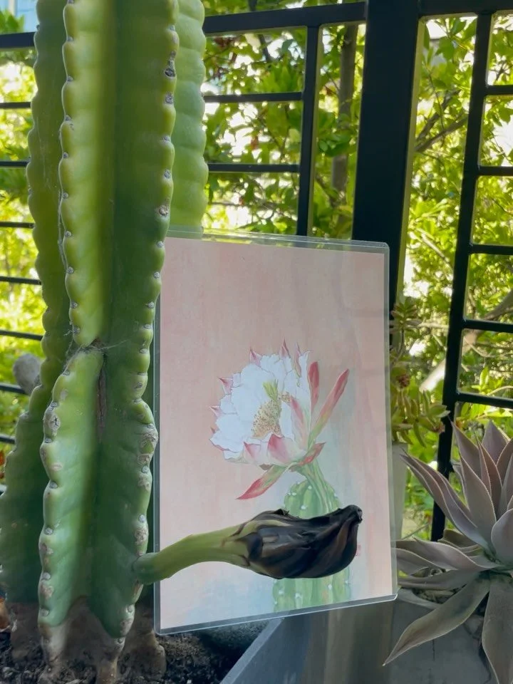 🌵🌺😶&zwj;🌫️ 
Art is&hellip; capturing hope so that we can remember it when it becomes invisible ✨

芸術とは&hellip;希望を捉えること。それが目に見えなくなった時に思い出すために✨

#ArtIs
#ayakaNihonga 
#ayakaFlower 
#ayakaCactusflower
#ayakaMusing日記